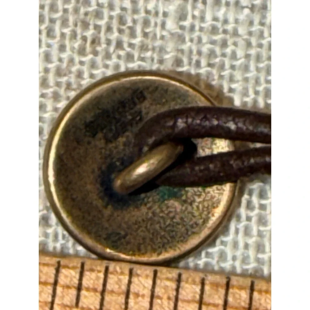 James Avery Bronze Ichthus Fish Brown Leather Knotted Cord Bracelet 8